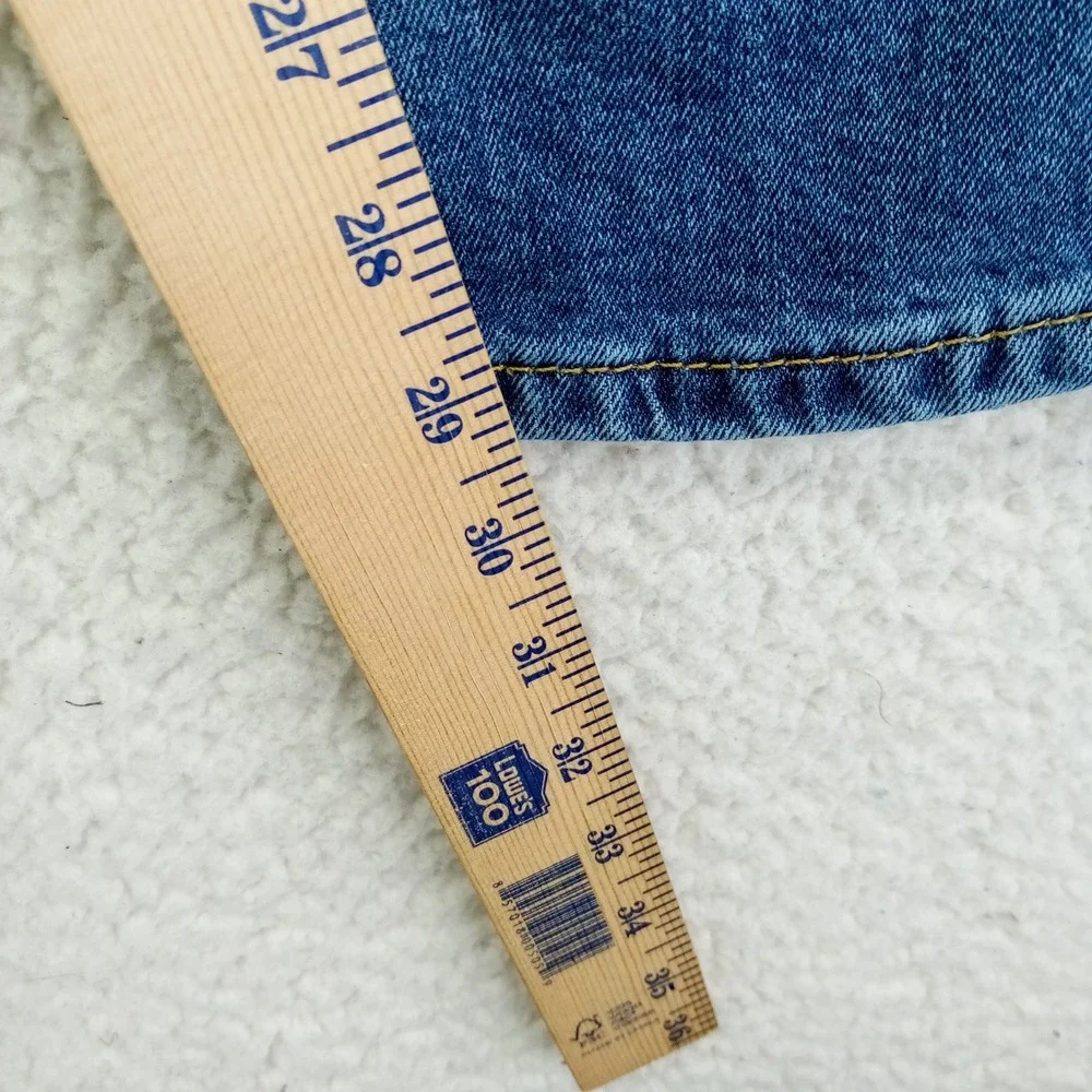 Levi‎ Strauss 505 Jeans Men Blue Wash Straight Leg Denim W32 L30